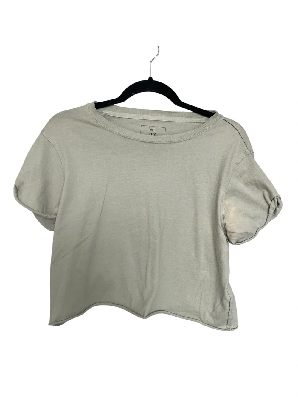 Free People We The Free Cropped Tee in Sage